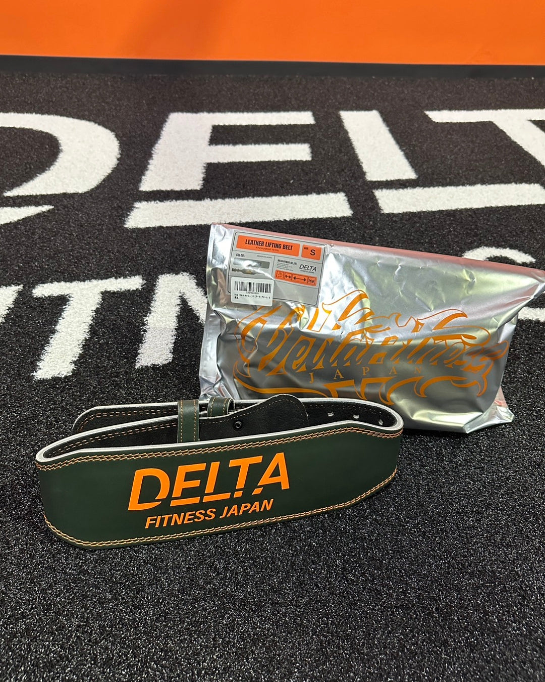 DELTA FITNESS ORIGINAL LEATHER LIFTING BELT V3(ARMY GREEN)