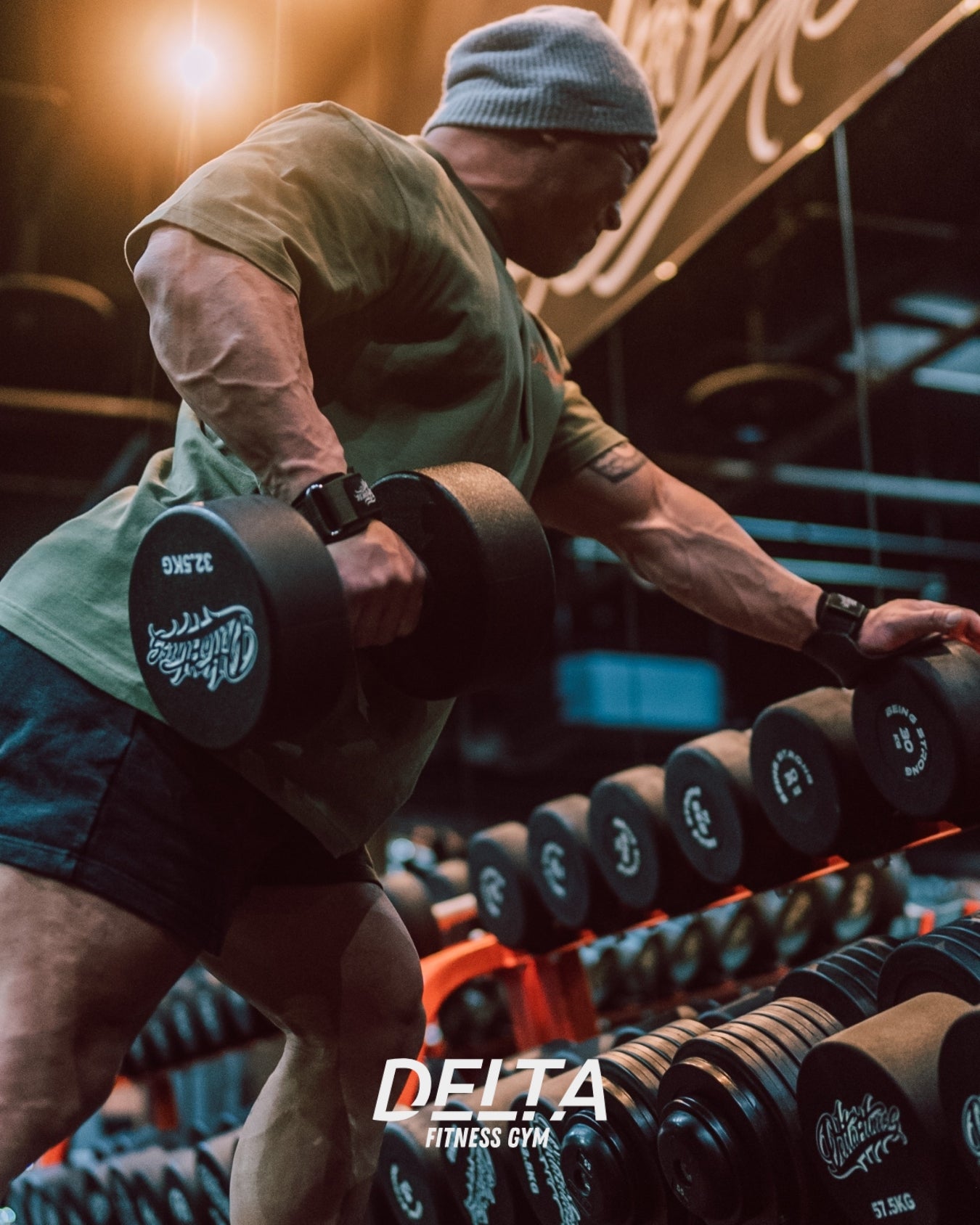 DELTA FITNESS GYM T-SHIRT (BLACK)