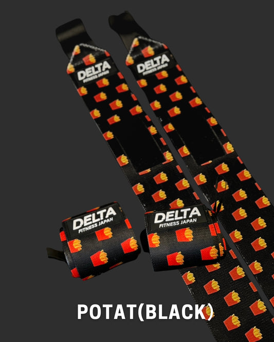 DELTA FITNESS Original Wrist Wraps V3(POTATO(BLACK))