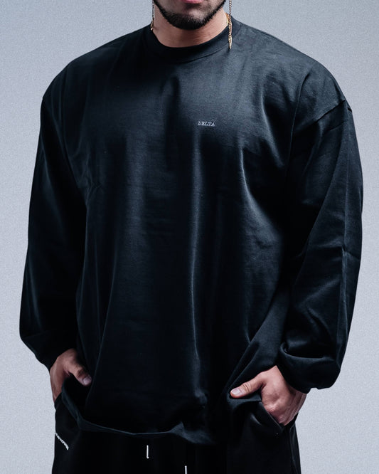 BASIC SUPERHEAVYWEIGHT T-SHIRT (LONG SLEEVE) BLACK