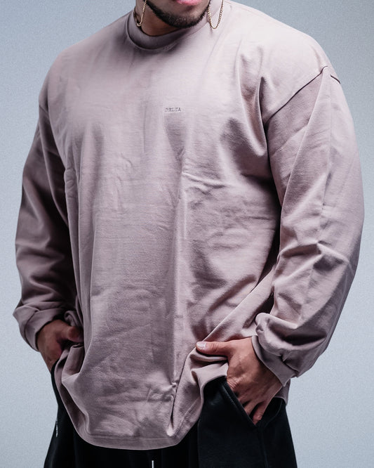 BASIC SUPERHEAVYWEIGHT T-SHIRT (LONG SLEEVE) BEIGE