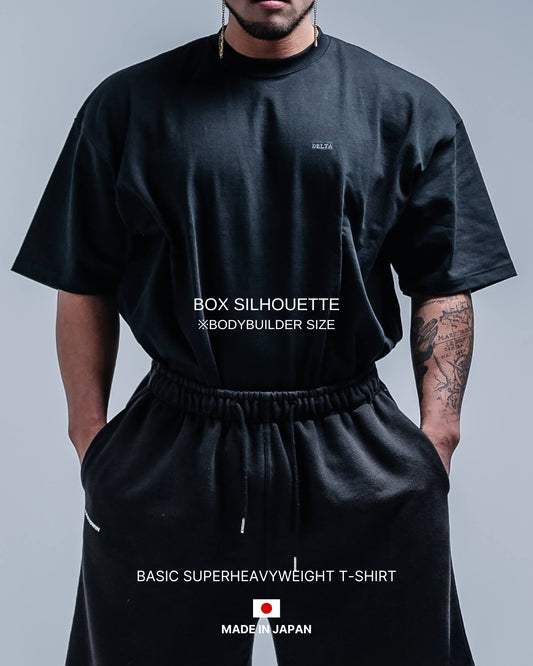 BASIC SUPERHEAVYWEIGHT T-SHIRT (SHORT SLEEVE) BLACK