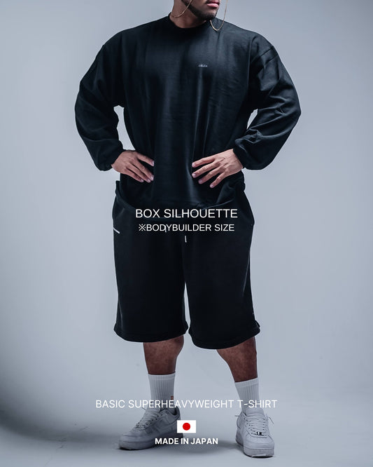 BASIC SUPERHEAVYWEIGHT T-SHIRT (LONG SLEEVE) BLACK