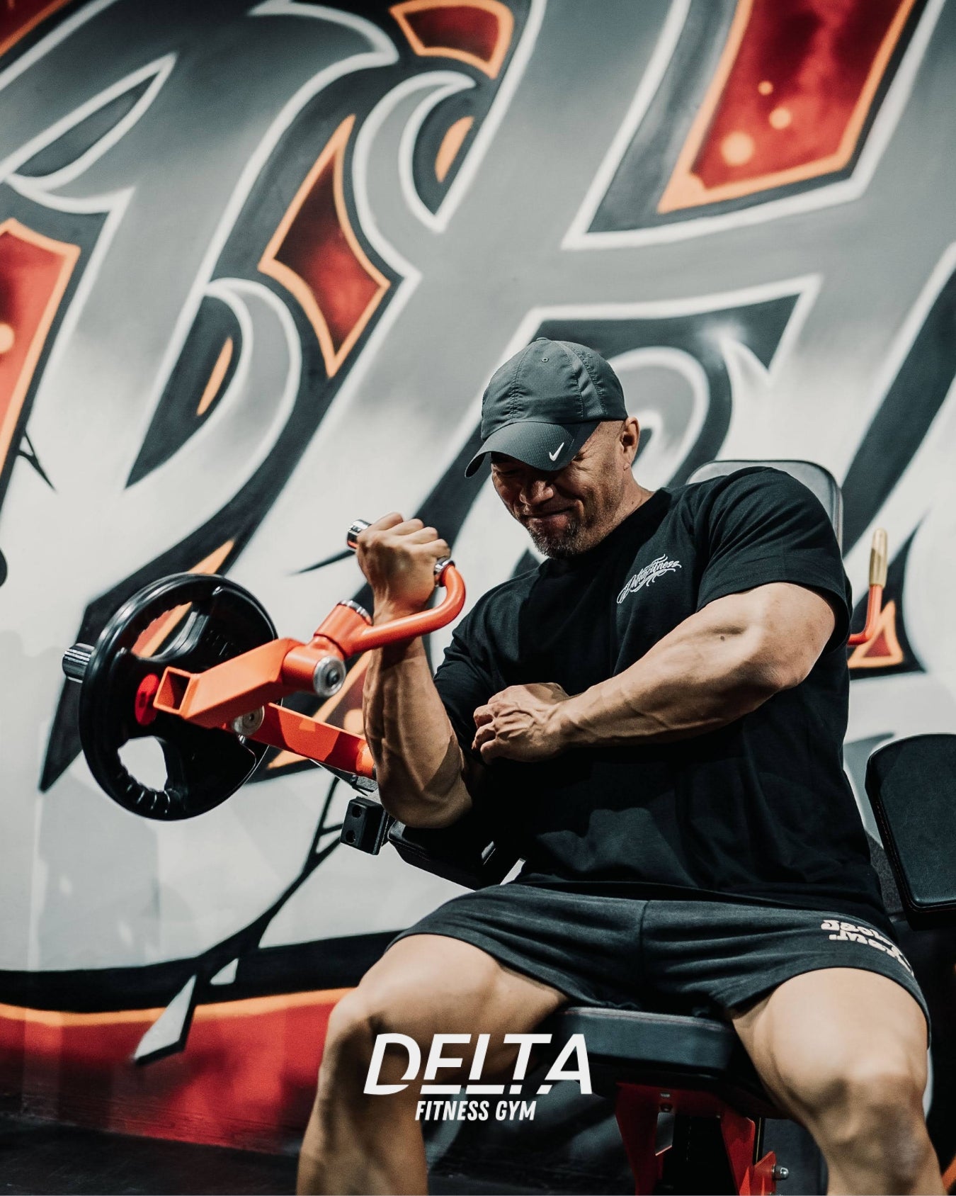 DELTA FITNESS GYM T-SHIRT (BLACK)