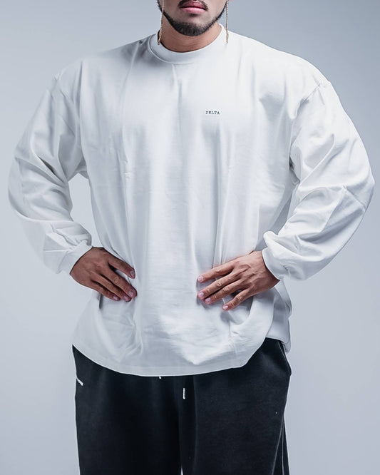 BASIC SUPERHEAVYWEIGHT T-SHIRT (LONGSLEEVE) WHITE