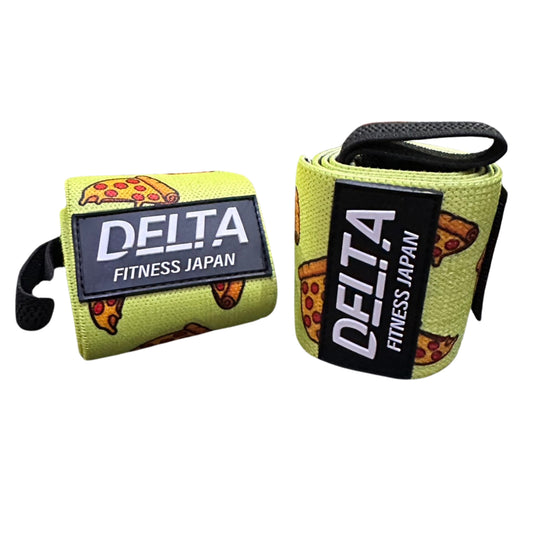 DELTA FITNESS Original Wrist Wraps V3(PIZZA(YELLOW-GREEN))