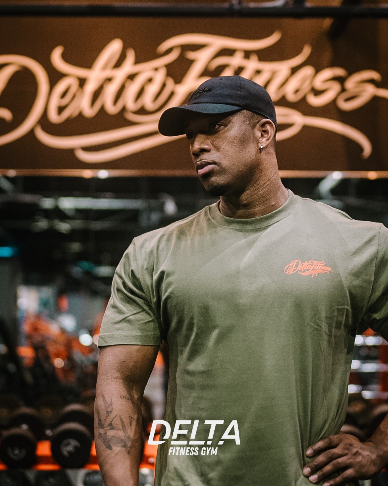 DELTA FITNESS GYM T-SHIRT (BLACK)