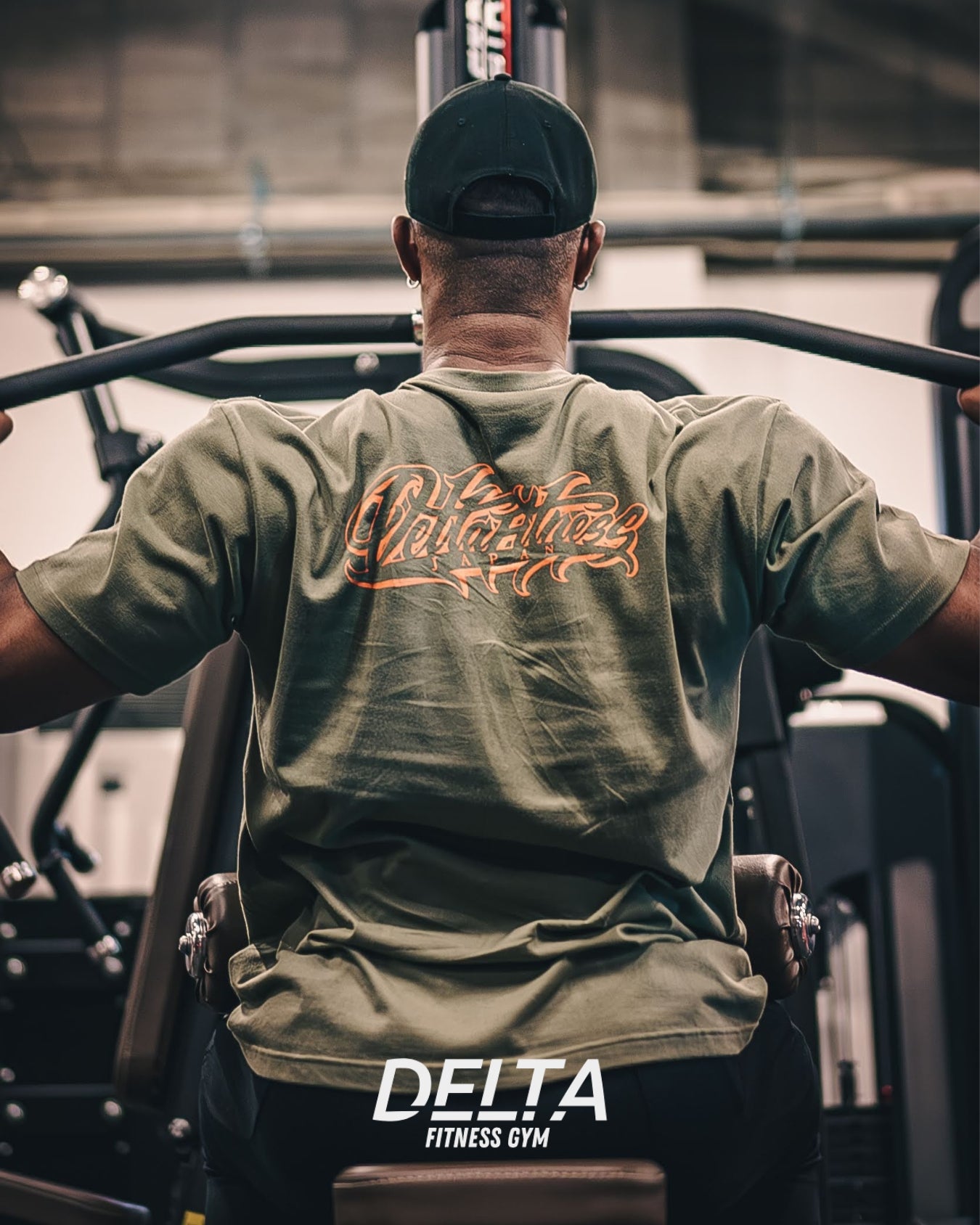 DELTA FITNESS GYM T-SHIRT (BLACK)