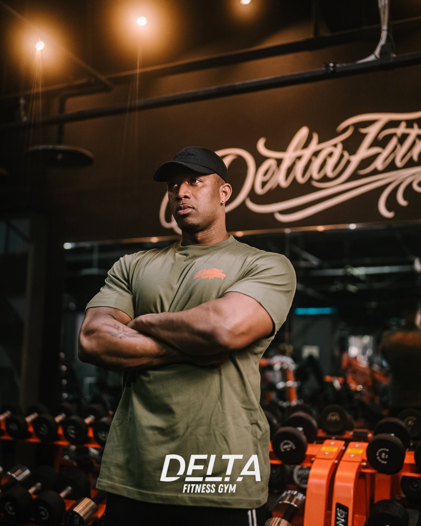 DELTA FITNESS GYM T-SHIRT (BLACK)