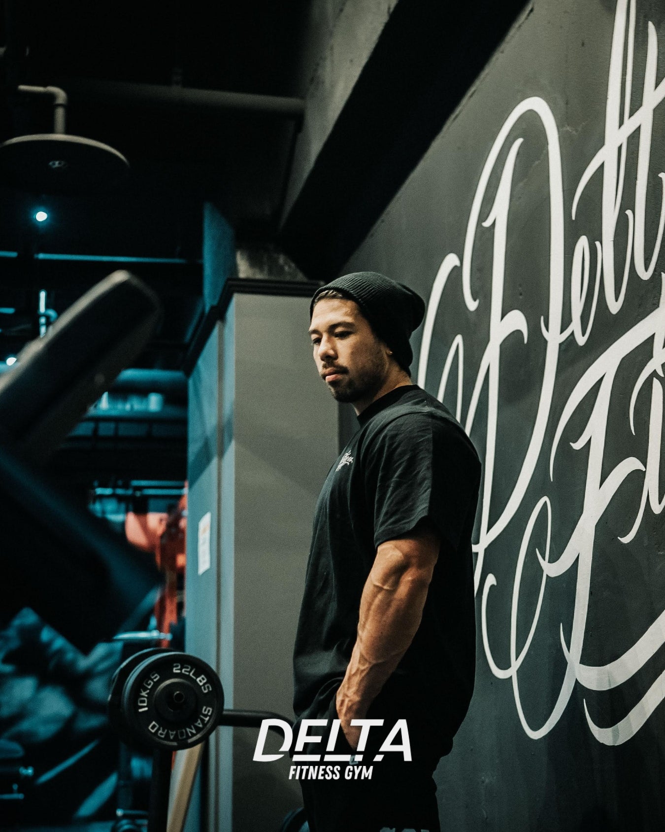 DELTA FITNESS GYM T-SHIRT (BLACK)