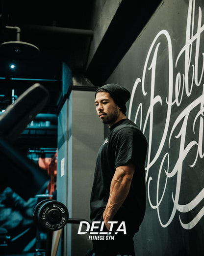 DELTA FITNESS GYM T-SHIRT (BLACK)