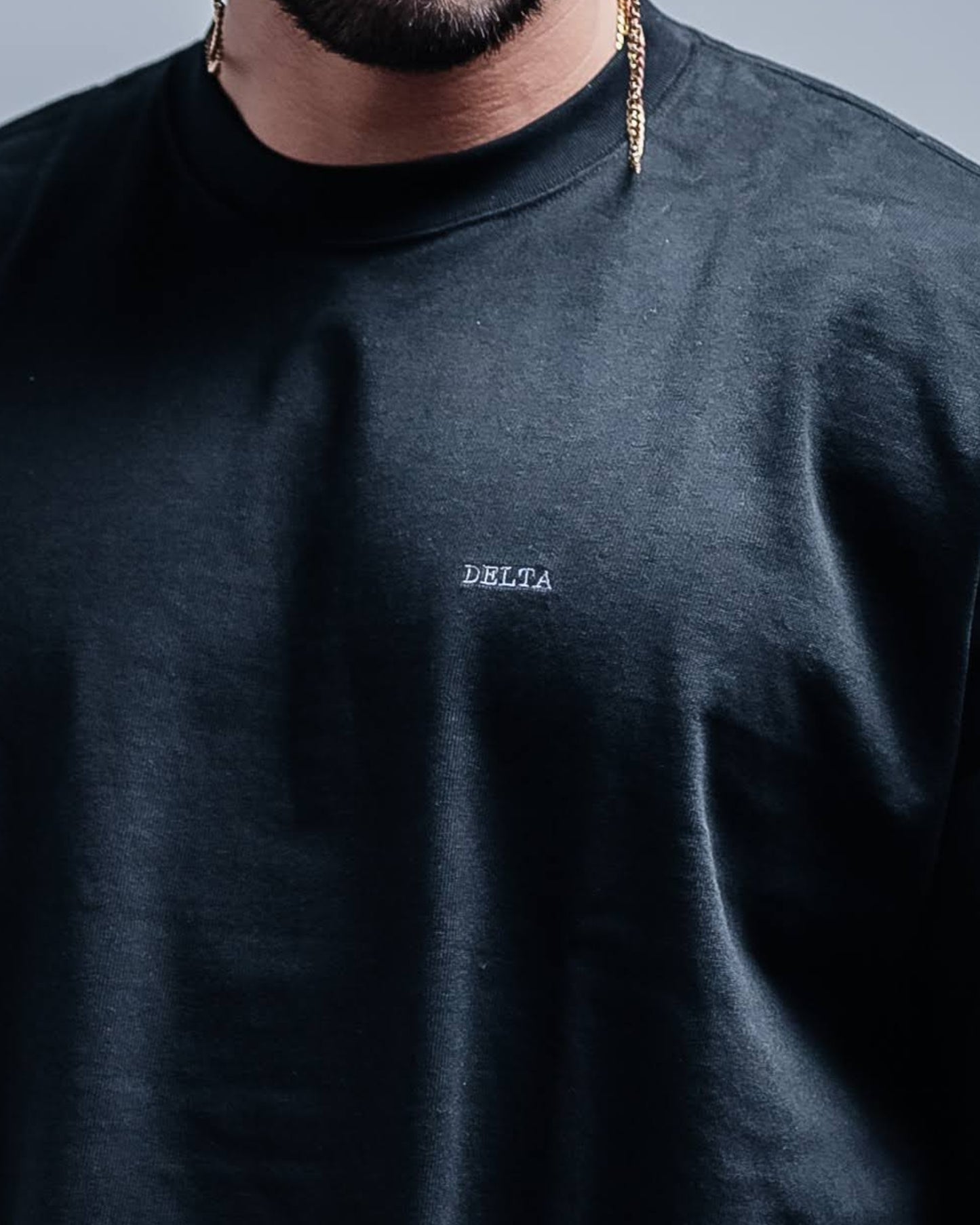 BASIC SUPERHEAVYWEIGHT T-SHIRT (LONG SLEEVE) BLACK