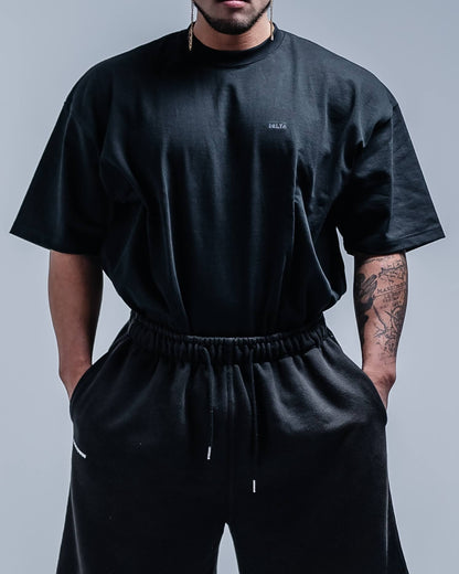 BASIC SUPERHEAVYWEIGHT T-SHIRT (SHORT SLEEVE) BLACK