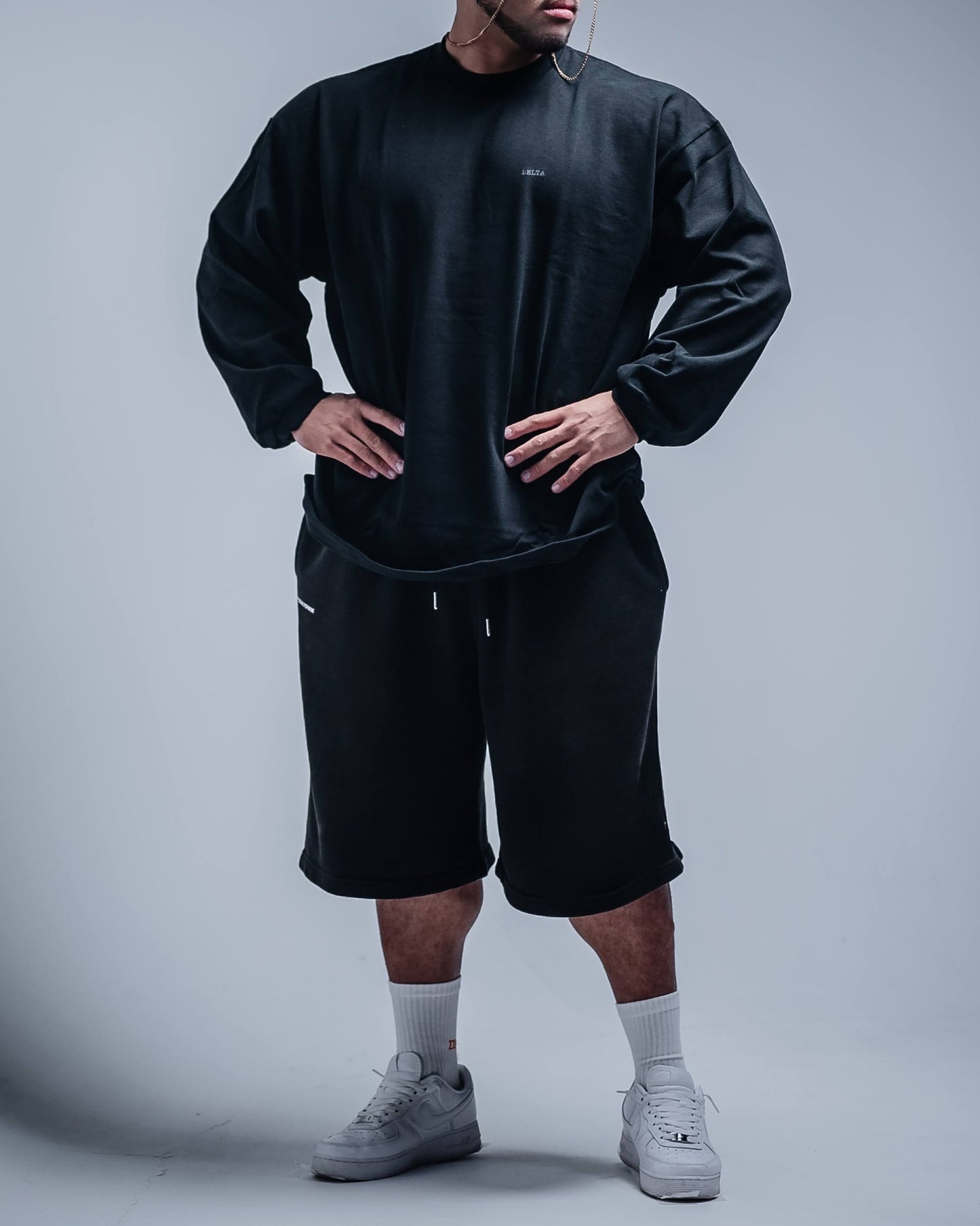 BASIC SUPERHEAVYWEIGHT T-SHIRT (LONG SLEEVE) BLACK