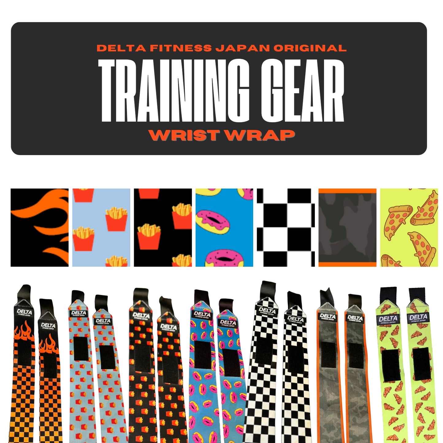 DELTA FITNESS Original Wrist Wraps V3(POTATO(BLACK))