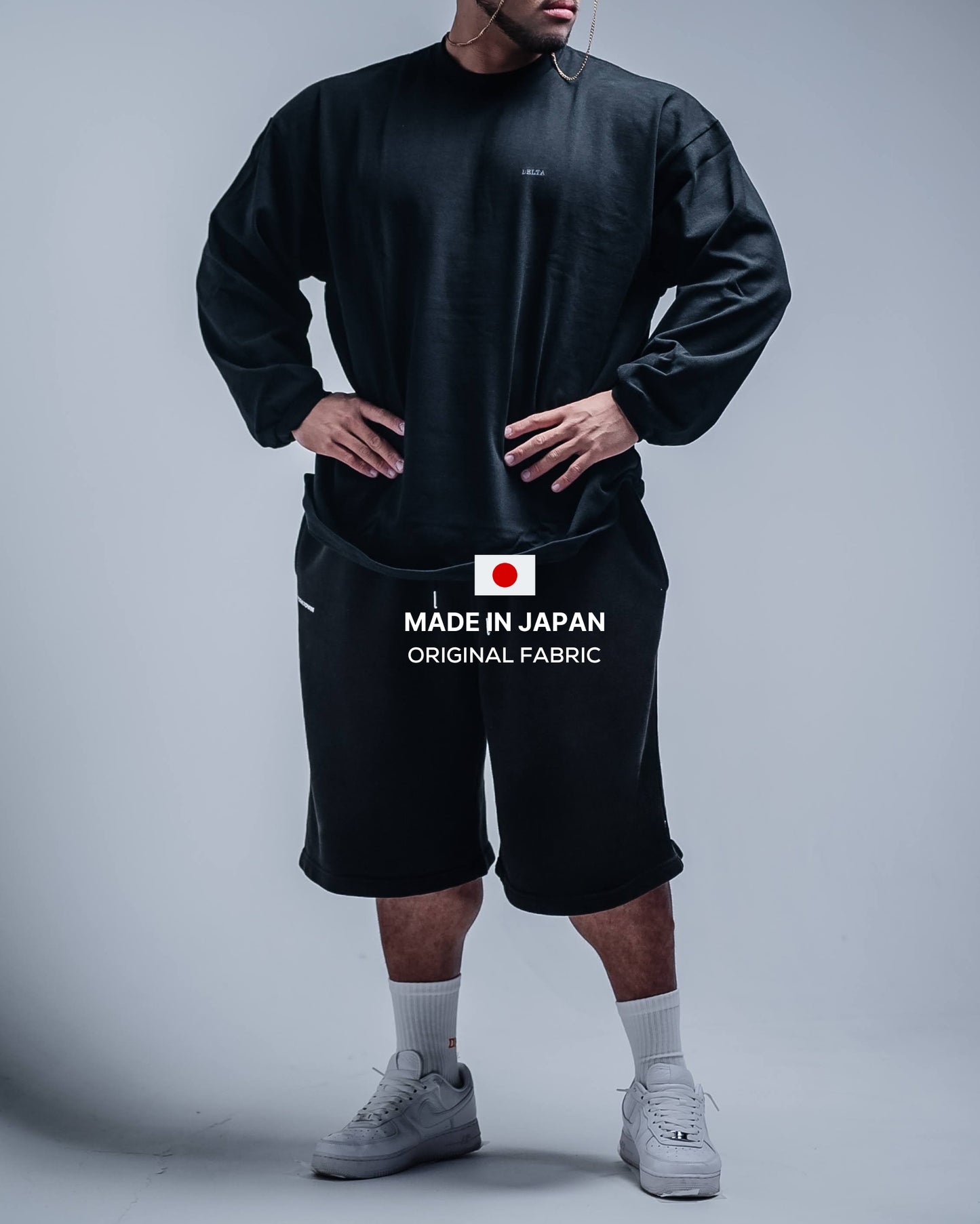 BASIC SUPERHEAVYWEIGHT T-SHIRT (LONG SLEEVE) BLACK