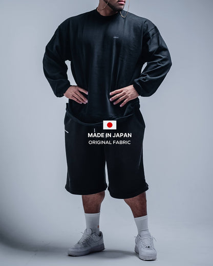 BASIC SUPERHEAVYWEIGHT T-SHIRT (LONG SLEEVE) BLACK