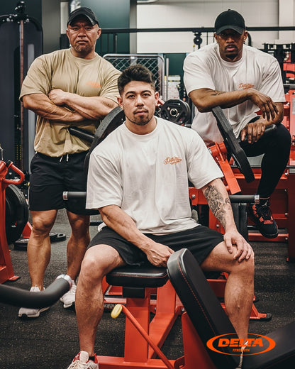 DELTA FITNESS GYM T-SHIRT (BEIGE)