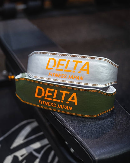 DELTA FITNESS ORIGINAL LEATHER LIFTING BELT V3(SILVER)
