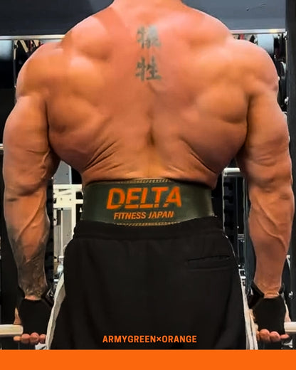 DELTA FITNESS ORIGINAL LEATHER LIFTING BELT V3(SILVER)