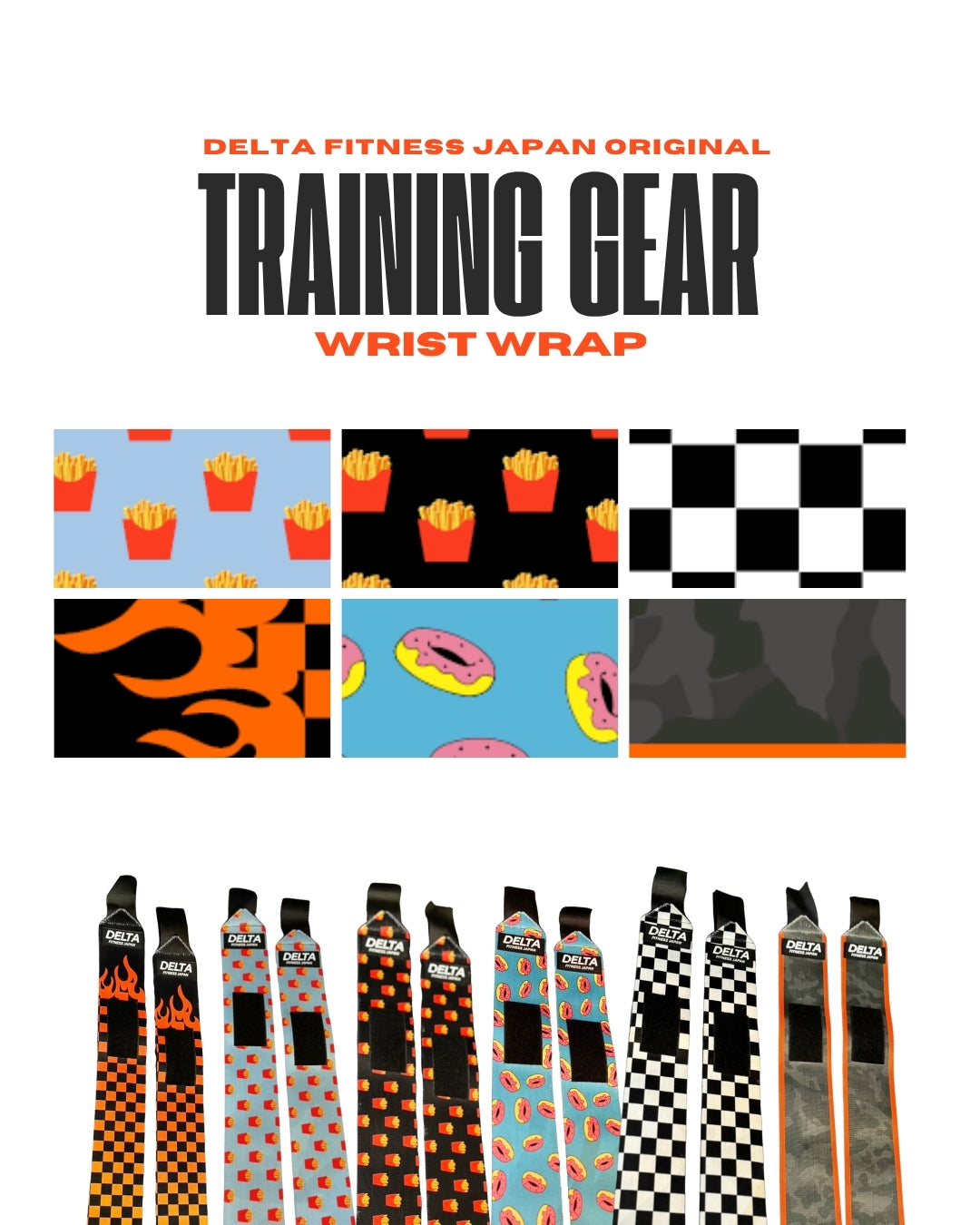DELTA FITNESS Original Wrist Wraps V3(FIRE)